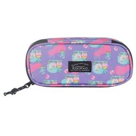 Kaukko K2331 Nature Özel Bölmeli Junior Bag Lama Mor Kalem Çantası
