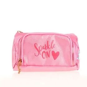 Kaukko K2554 Tropical Pembe Sparkle Plump Kalem Çantası