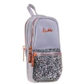 Kaukko K2557 Taşlı Gri Junior Bag Bright Kalem Çantası