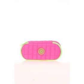 Kaukko K2622 Pink Quilted Özel Bölmeli Kalem Çantası
