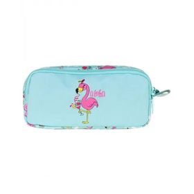 Kaukko Kids Love L8061 Aynalı Taşlı Flamingo Kalem Çantası