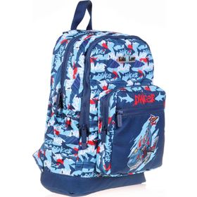 Kaukko Kids&Love Erkek Çocuk Mavi Köpekbalığı İlkokul Okul Sırt Çantası