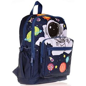 Kaukko Kids&Love Erkek Çocuk Siyah Astronot İlkokul Okul Sırt Çantası