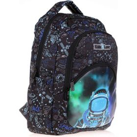Kaukko Kids&Love Erkek Çocuk Siyah Astronot İlkokul Okul Sırt Çantası