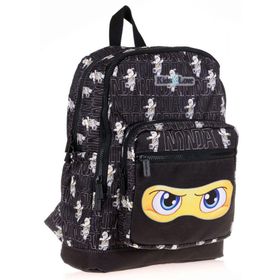Kaukko Kids&Love Erkek Çocuk Siyah Sarı Ninja İlkokul Okul Sırt Çantası