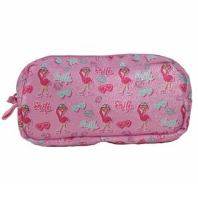 Kaukko Kids&Love L8066 Aynalı Simli Flamingo Kalem Çantası