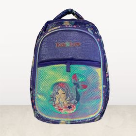 Kaukko Kids&Love Mermaid Aynalı Simli Sırt Çantası