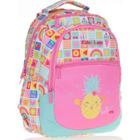 Kaukko Kids&Love Pembe Ananas İlkokul Kız Çocuk Okul Sırt Çantası