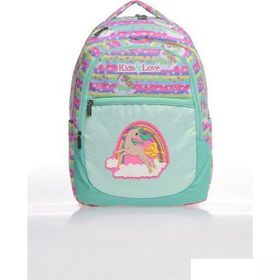 Kaukko L5022 Kids Love Simli Rainbow Unicorn Sırt Çantası