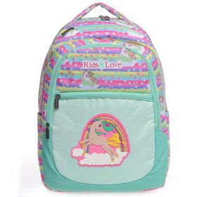 Kaukko L5022 Kids Love Simli Rainbow Unicorn Sırt Çantası