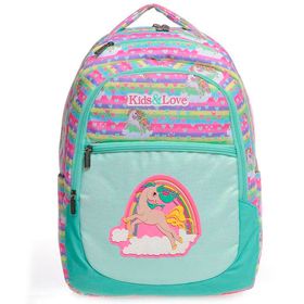 Kaukko L5022 Kids Love Simli Rainbow Unicorn Sırt Çantası