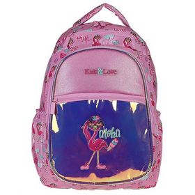 Kaukko L5066 Kids&Love Flamingo Aynalı Simli Sırt Çantası
