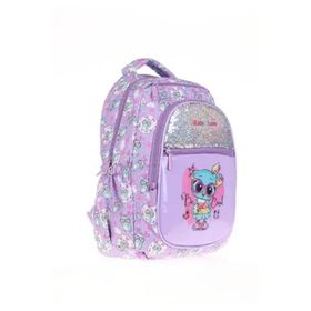 Kaukko L5101 Kids Love Pullu Rugan Owl Okul Sırt Çantası