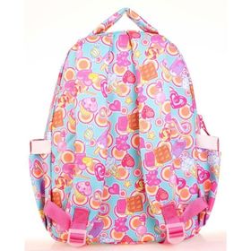 Kaukko L5139 Mavi Pembe Aynalı Nakışlı Sweet Kids Sırt Çantası