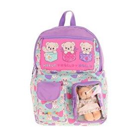 Kaukko L5239 Kids Plush Bear Sırt Çantası