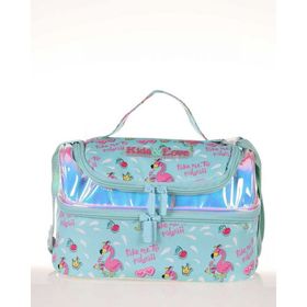 Kaukko L7061 Kids Love Flamingo Aynalı Taşlı Beslenme Çantası