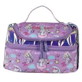 Kaukko L7063 Kids Love Cat Unicorn Aynalı Taşlı Beslenme Çantası