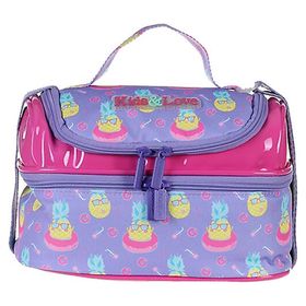 Kaukko L7069 Kids Love Ananas Rugan Hologram Beslenme Çantası