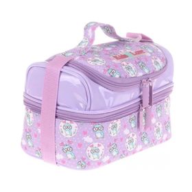 Kaukko L7101 Pullu Rugan Owl Kids Love Beslenme Çantası