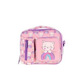 Kaukko L7241 Kids Plush Cat Beslenme Çantası