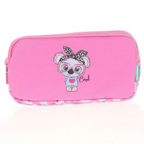 Kaukko L8102 Pullu Rugan Koala Kids Love 3 Bölmeli Kalem Çantası