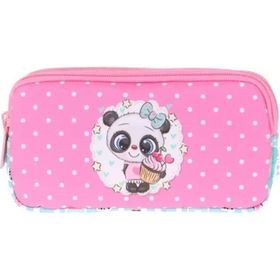 Kaukko L8116 Sweet Panda Kids Love 3 Bölmeli Kalem Çantası