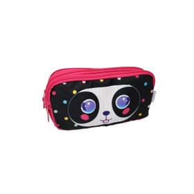 Kaukko L8120 Panda Kids & Love Üç Bölmeli Kalemlik