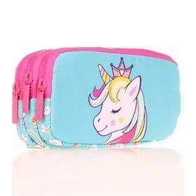 Kaukko L8155 Toys Unicorn Kids 3 Bölmeli Kalem Çantası