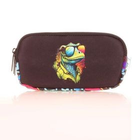 Kaukko L8188 Sweet Chameleon Siyah Kids 3 Bölmeli Kalem Çantası