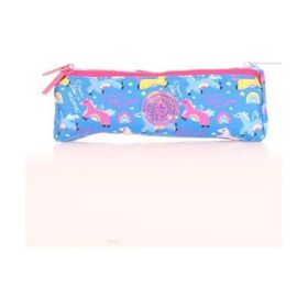Kaukko L8195 Evolution Unicorn Kids 3 Bölmeli Mavi Kalem Çantası