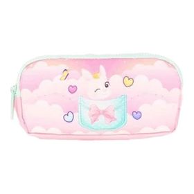 Kaukko L8196 Layer Animals Pembe Kids 3 Bölmeli Kalem Çantası