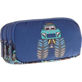 Kaukko L8261 Kids Leather Truck 3 Bölmeli Kalem Çantası