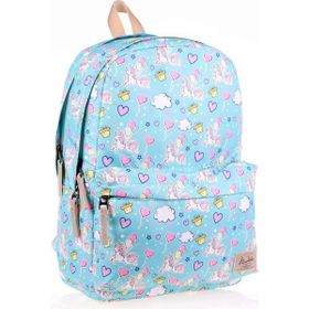 Kaukko Nature Mavi Turkuaz Unicorn Balon Kız Çocuk Okul Sırt Çantası