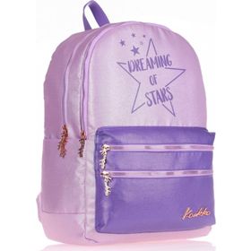 Kaukko Simli Kumaş Sparkle Duble Lila Okul Sırt Çantası