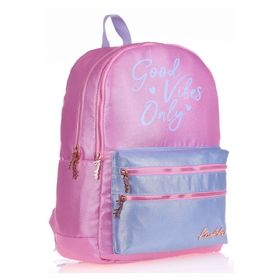 Kaukko Simli Kumaş Sparkle Duble Pembe Okul Sırt Çantası