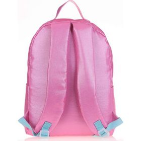 Kaukko Sparkle Üç Gözlü Pembe Şeffaf Cepli Okul Sırt Çantası