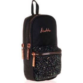 Kaukko Taşlı Siyah K2471 Bright Junior Bag Kalem Çantası