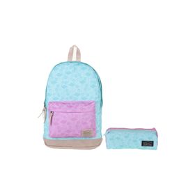 Kaukko Wichlight Mavi Mor Flamingo Okul ve Günlük Sırt Çantası