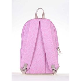 Kaukko Wichlight Pembe-Mor Çiçek Desenli Okul Ve Günlük Sırt Çantası