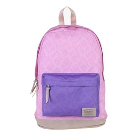 Kaukko Wichlight Pembe-Mor Çiçek Desenli Okul Ve Günlük Sırt Çantası