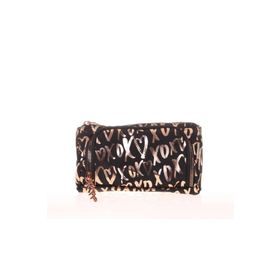 Kaukko XOXO Siyah K2521 Brokar Plump Kalem Çantası