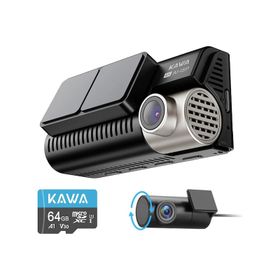 Kawa D11 4K 1080P Sony Starvis Sensörlü Yapay Zeka Destekli Wi-Fi 2 Kameralı Ön Arka GPS'li Araç Kamerası