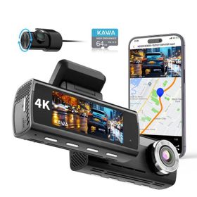Kawa D8 4K 1080P Sony Starvis Sensörlü 2 Kameralı Ön Arka Türkçe Wi-Fi Gps'li Araç Kamerası