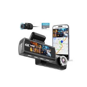 Kawa D8 4K 1080P Sony Starvis Sensörlü 2 Kameralı Ön Arka Türkçe Wi-Fi Gps'li Araç Kamerası