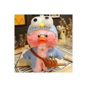 Kawaii Karikatür Lalafanfan 30 cm Kırmızı Ördek Peluş Doğum Günü Armağanı