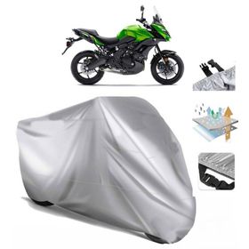 Kawasaki KLE 650 Versys Arka Çanta Uyumsuz Ultra Kalın Su Geçirmez Motor Brandası