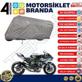 Kawasaki Ninja H2 Arka Çanta Uyumsuz Ultra Kalın Su Geçirmez Motor Brandası