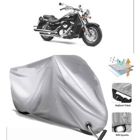 Kawasaki VN 1600 Arka Çanta Uyumsuz Ultra Kalın Su Geçirmez Motor Brandası