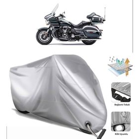 Kawasaki VN 1700 Voyager Gri Çantalı Motosiklet Motor Koruma Brandası
