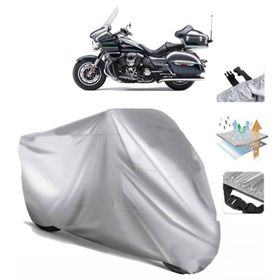 Kawasaki VN 1700 Voyager Gri Çantalı Motosiklet Motor Koruma Brandası